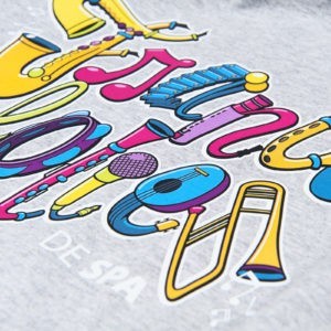 Alternative view of T-SHIRT HEATHER GREY FRANCOFOLIES DE SPA